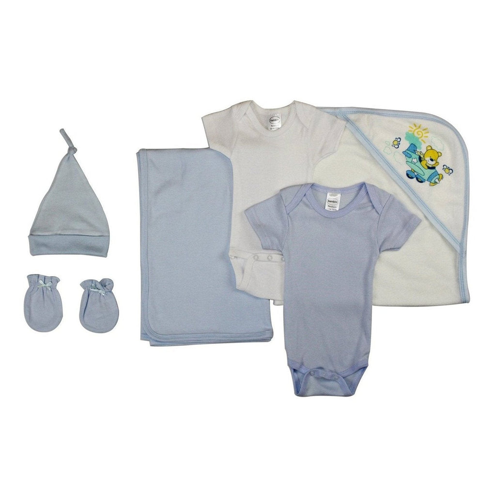 Infant Baby Boy 6 Piece Shower Gift Set