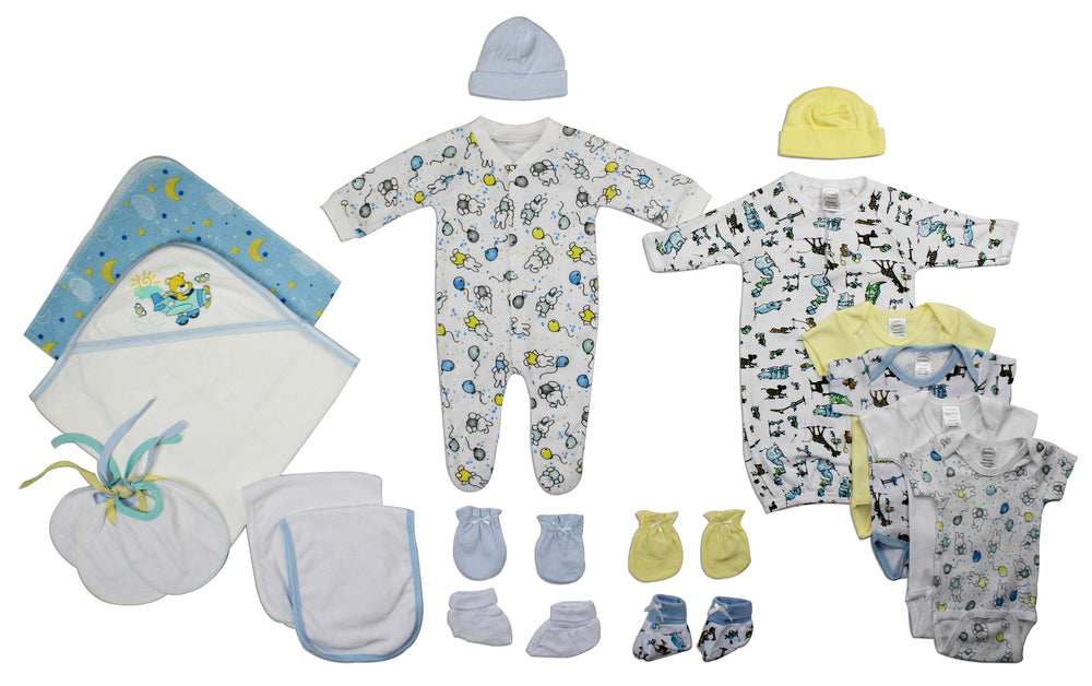 Infant Baby Boy Shower Gift Set (19 piece)