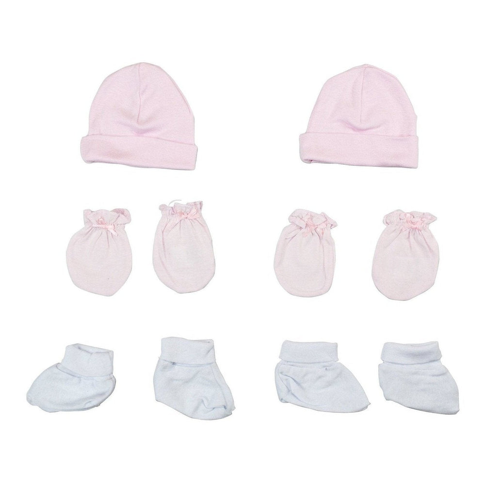 6 Piece Layette Set-Cap, Booties and Mittens (Infant Girl)