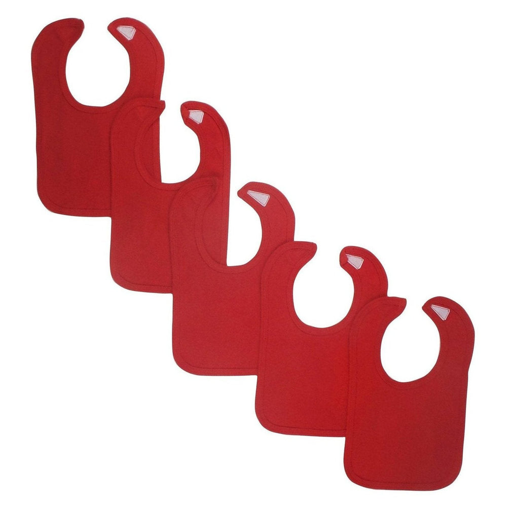 Red Bibs (Pack of 5)
