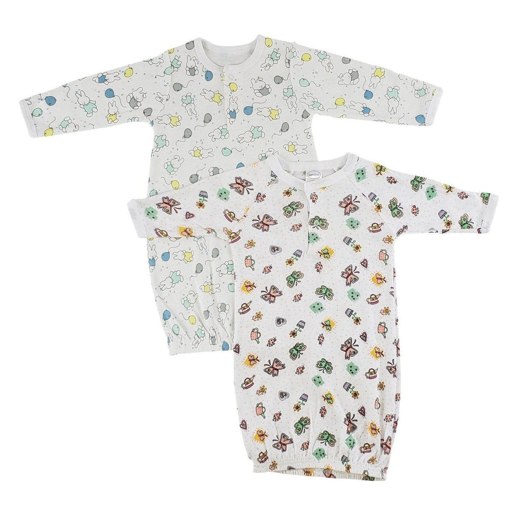 Girls Infant Gowns - 2 Pack